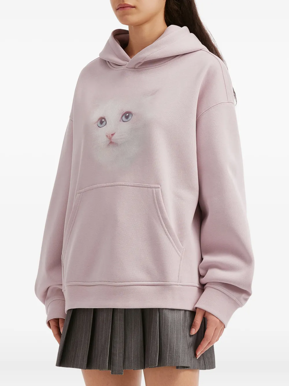 Tout A Coup Graphic Pocket Hoodie In Pink