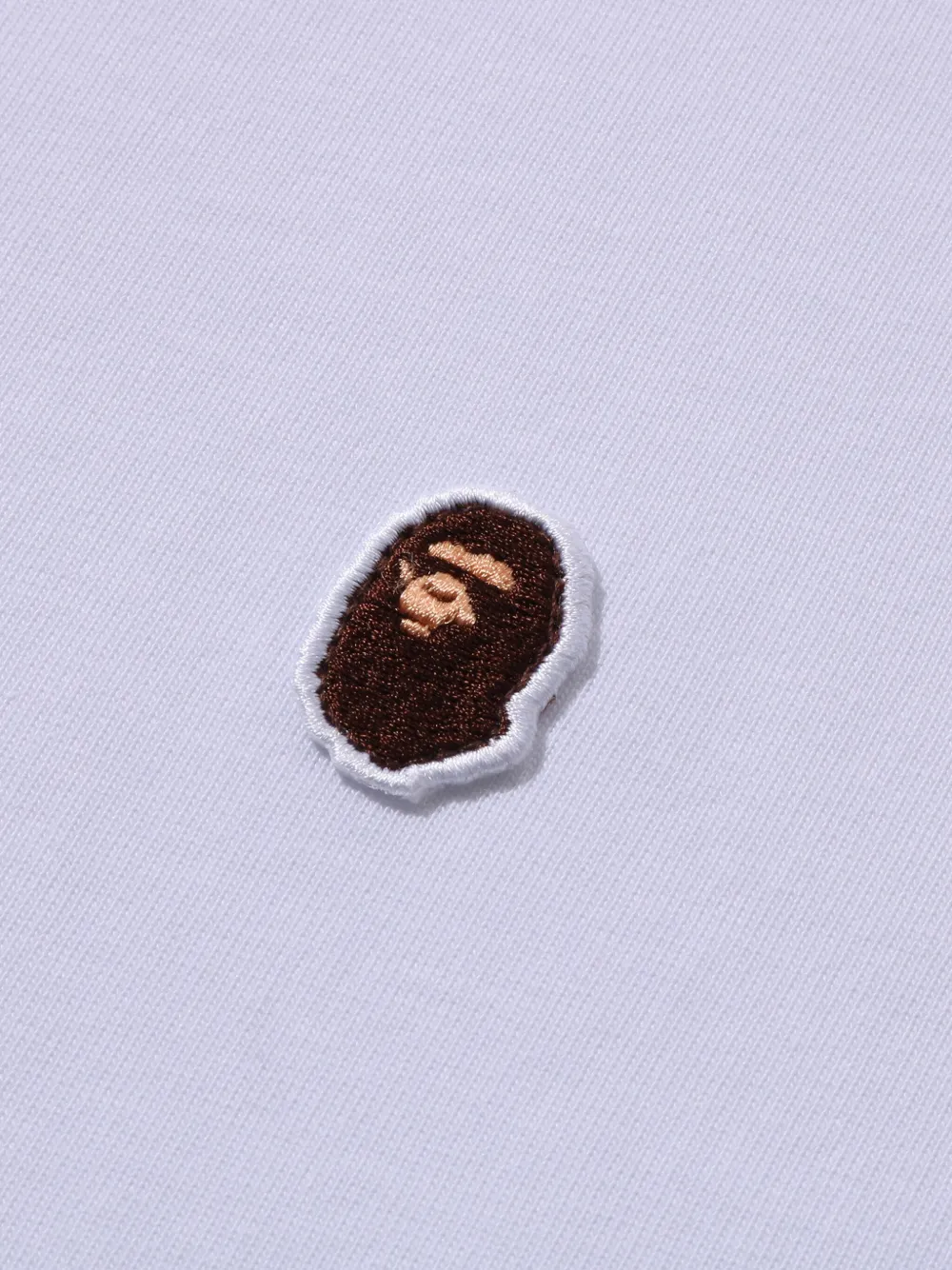 A BATHING APE T-shirt met logopatch Wit