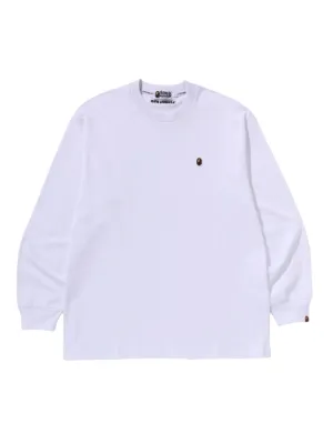 A BATHING APE® long-sleeve Graphic T-shirt | White | FARFETCH