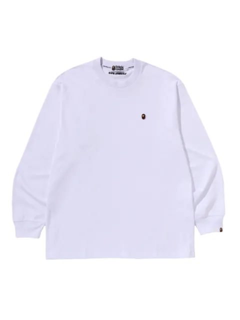A BATHING APE® long-sleeve logo-patch T-shirt
