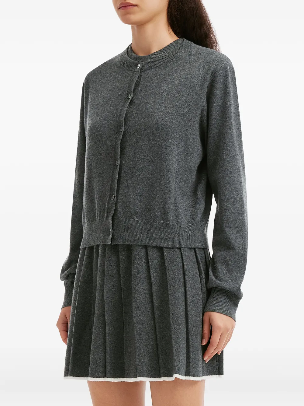 b+ab Geplooide jurk Grijs