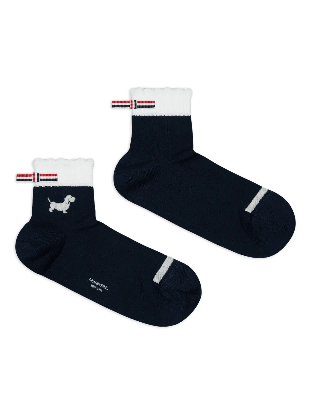 Thom Browne Hector-intarsia socks - Blu