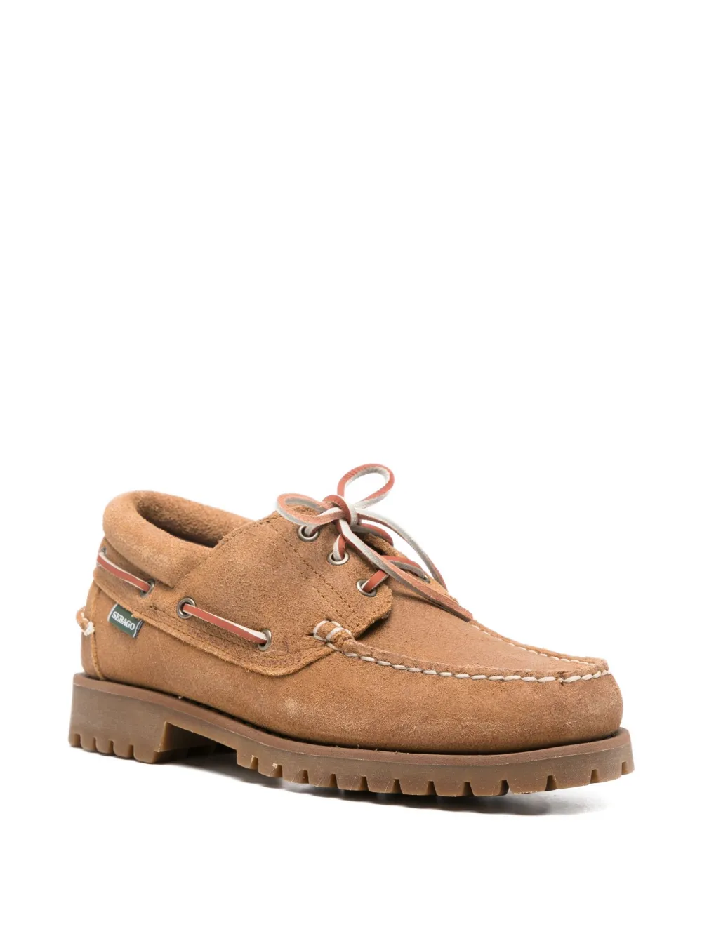 Sebago Acadia suède loafers met veters - Bruin