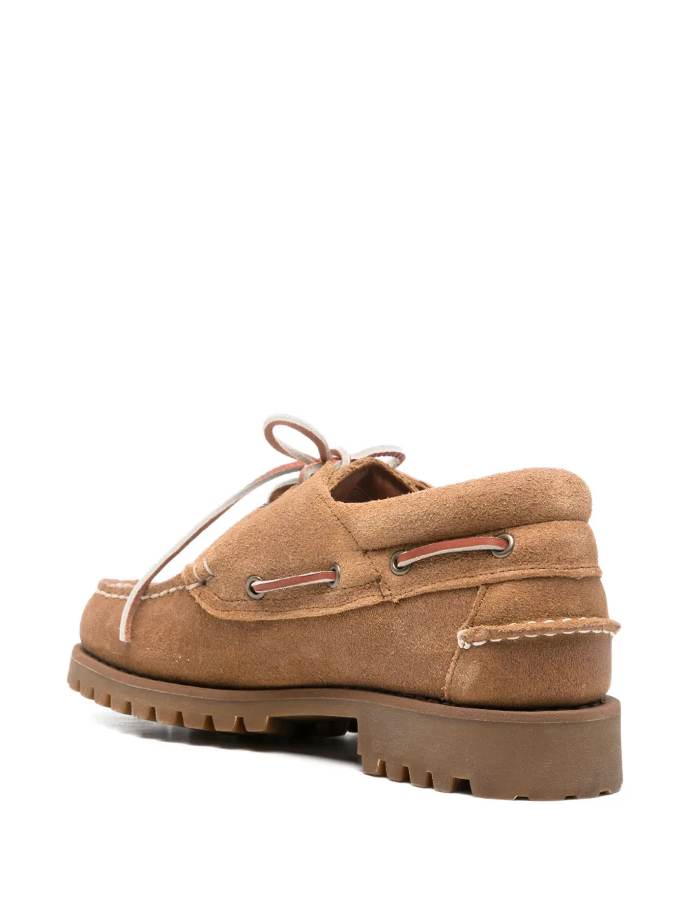 Sebago Acadia suède loafers met veters Bruin