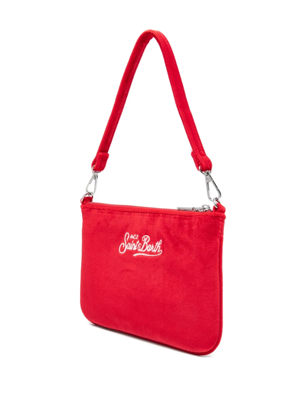 Mc2 Saint Barth Logo Shoulder Bag In Red