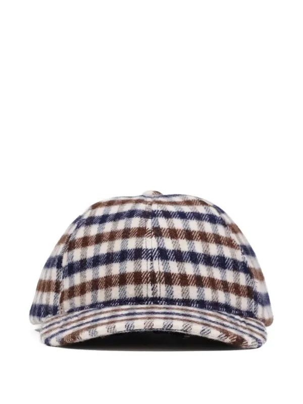 Aquascutum チェック キャップ | ニュートラル | FARFETCH JP