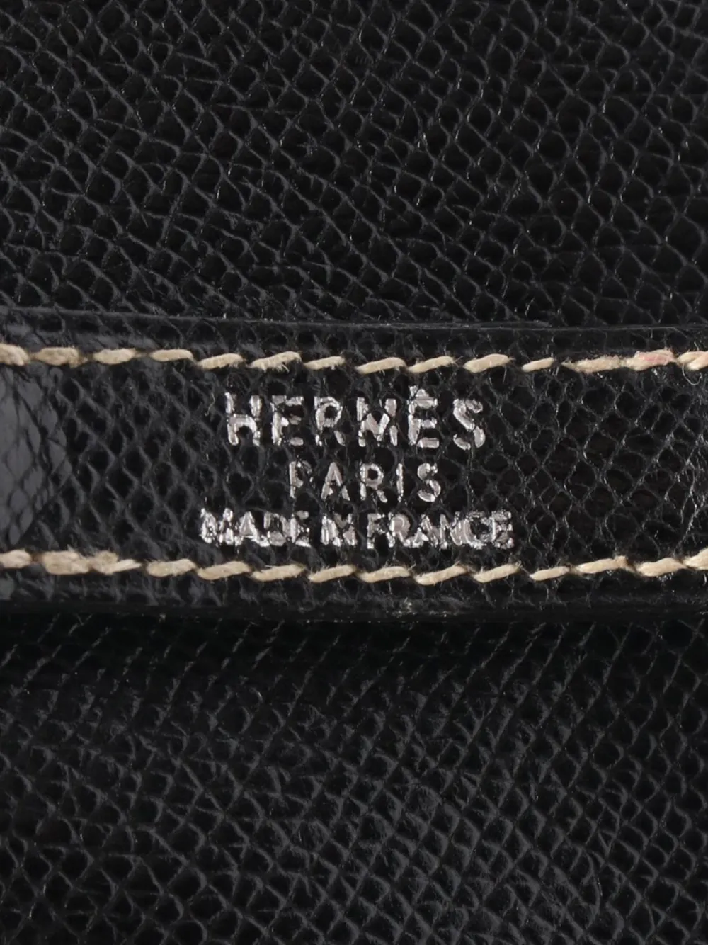 Pre-owned Hermes 2001 Courchevel Trim 31 Shoulder Bag In Black