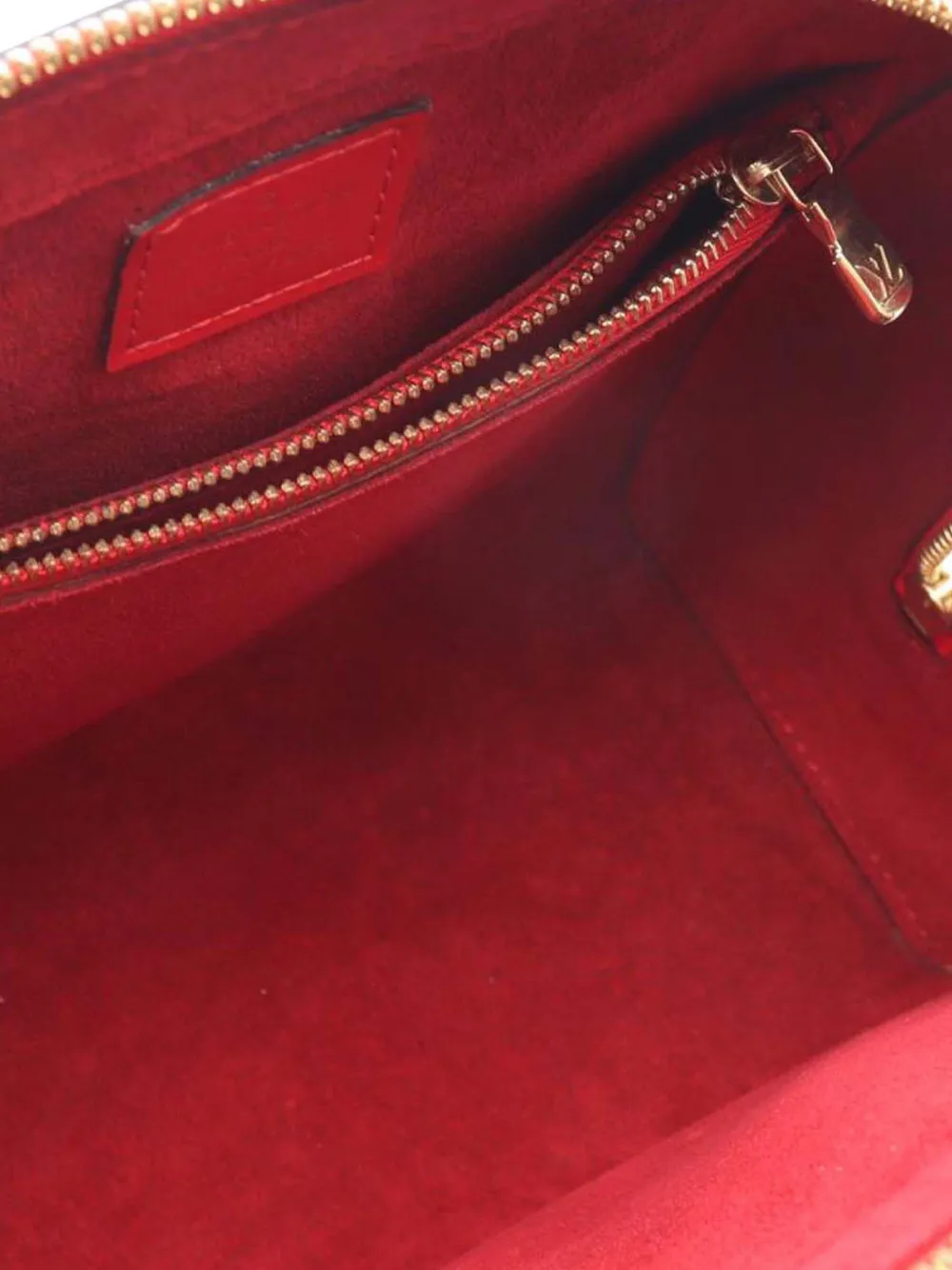 Pre-owned Louis Vuitton 1998 Epi Pont Neuf Handbag In Red