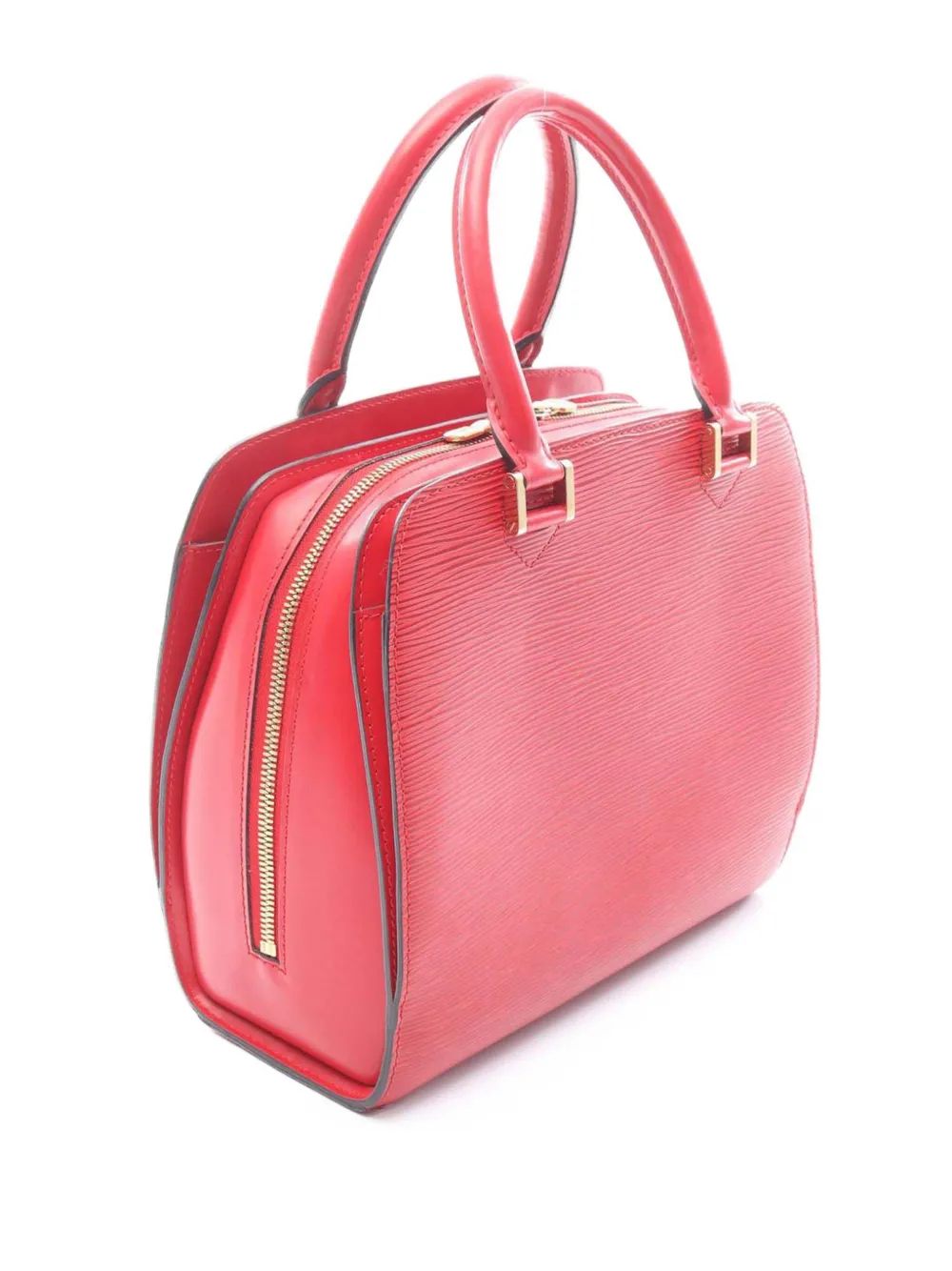 Pre-owned Louis Vuitton 1998 Epi Pont Neuf Handbag In Red