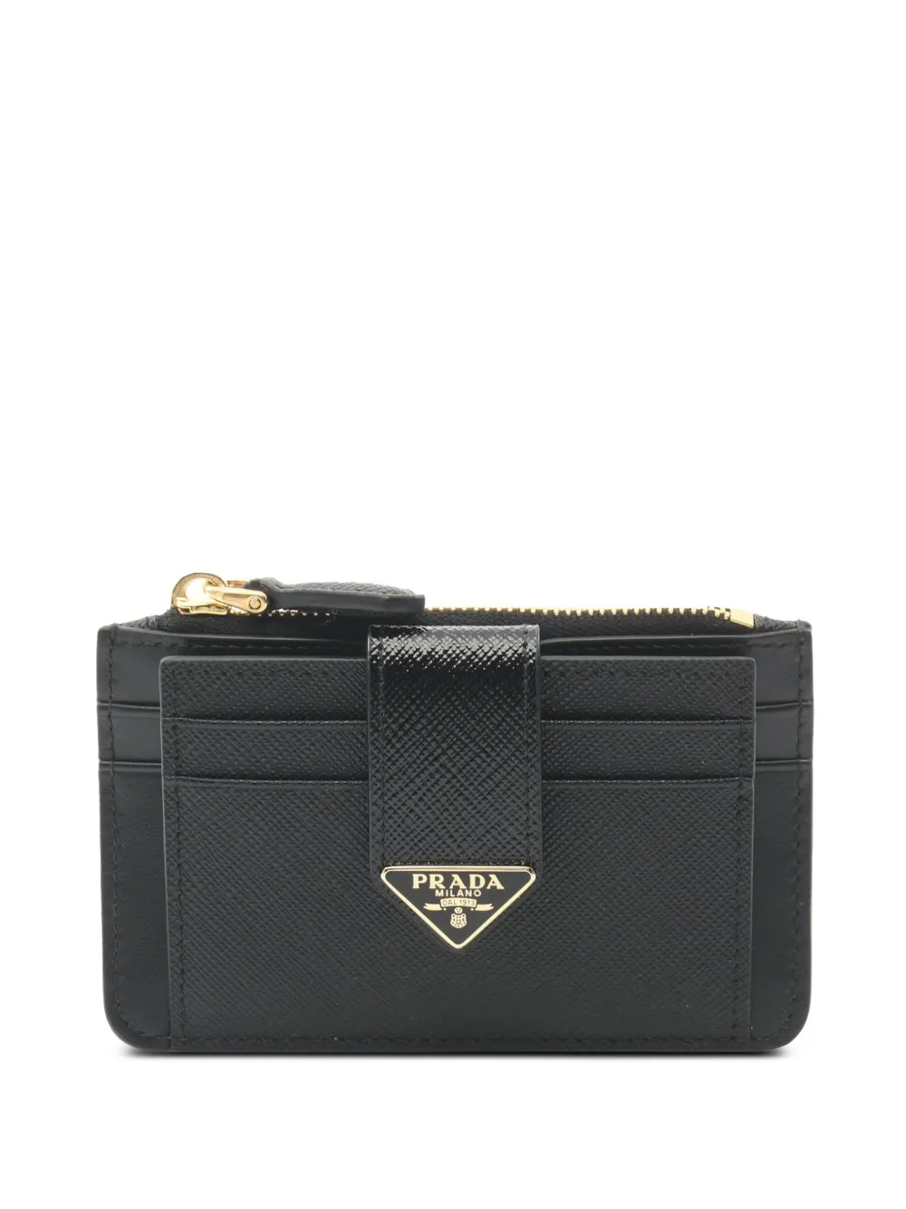 Prada Pre-Owned 2010-2025 サフィアーノ カードケース - ブラック