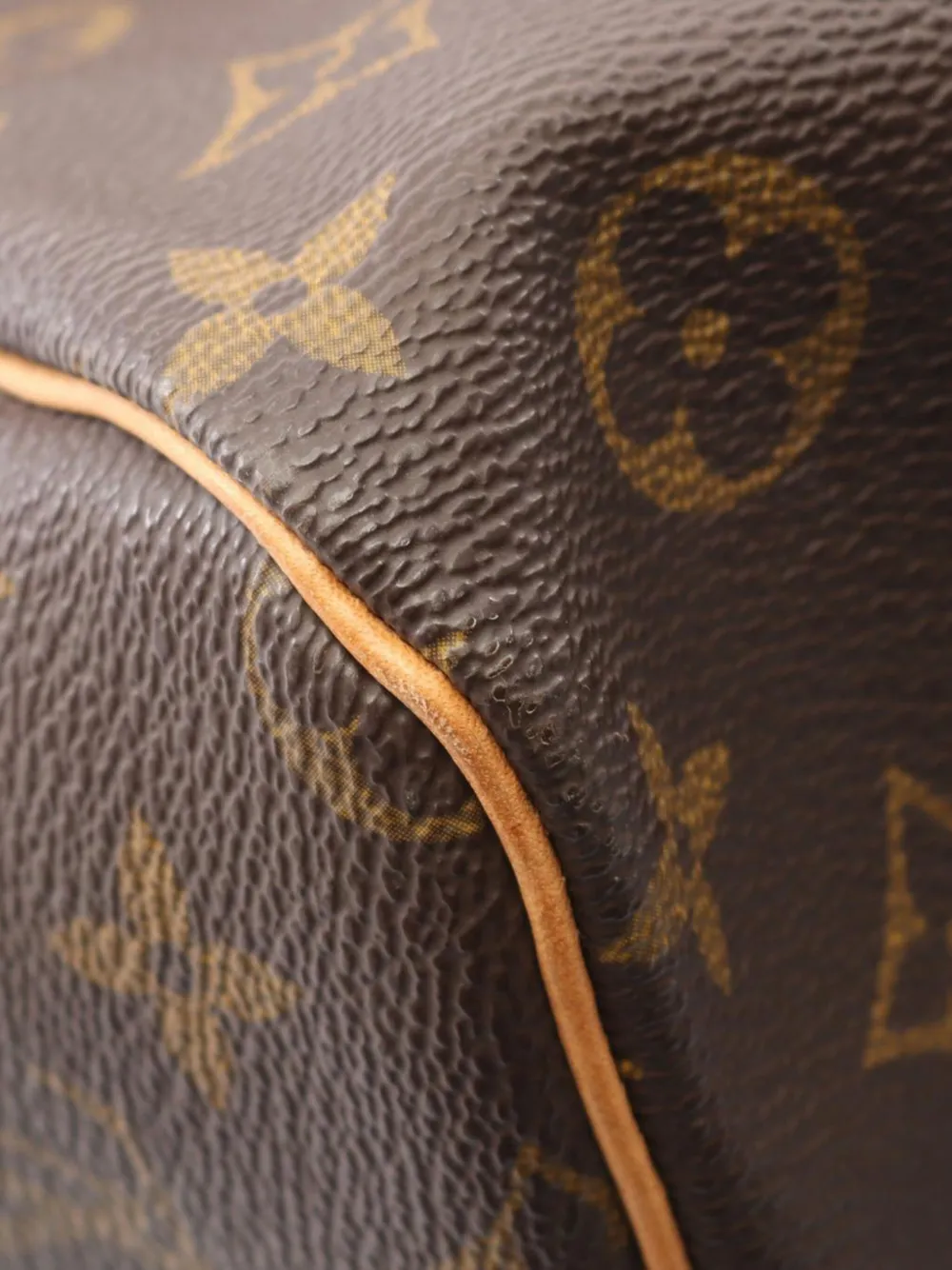 Pre-owned Louis Vuitton 2001 Monogram Keepall Bandouliere 60 Travel Bag In Brown