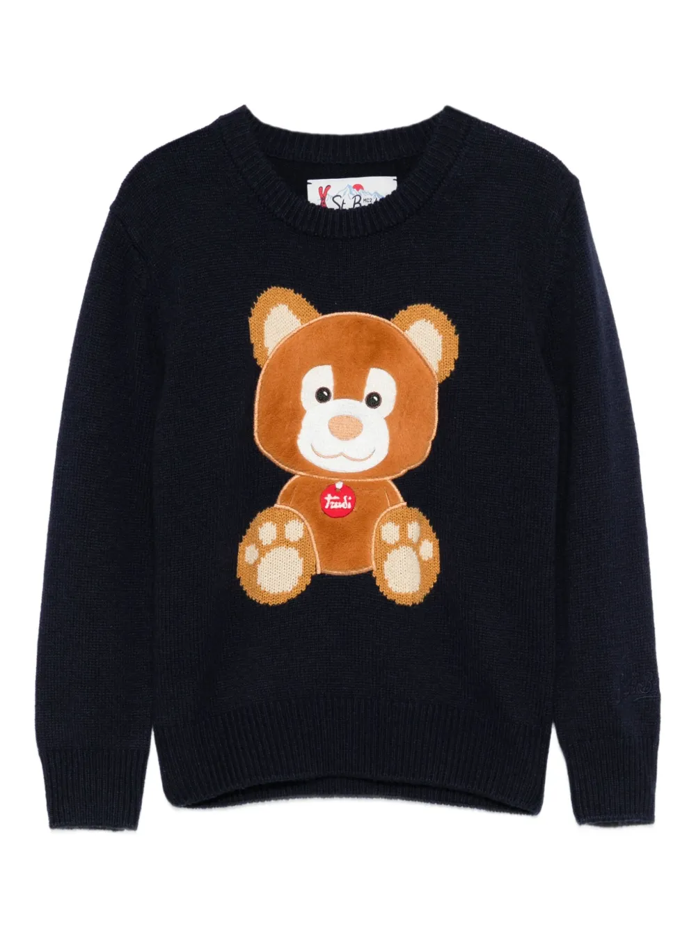 MC2 Saint Barth Kids x Trudy Douglas テディベア セーター - ブルー MC2 Saint Barth Kids x Trudy Douglas テディベア セーター - ブルー