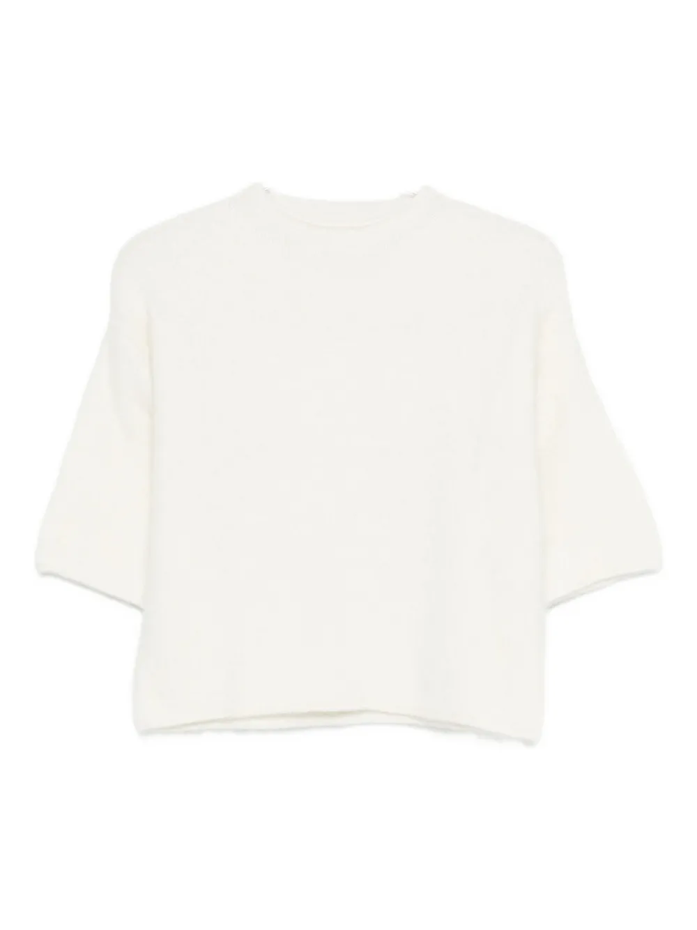 Tela Textured Sweater In White