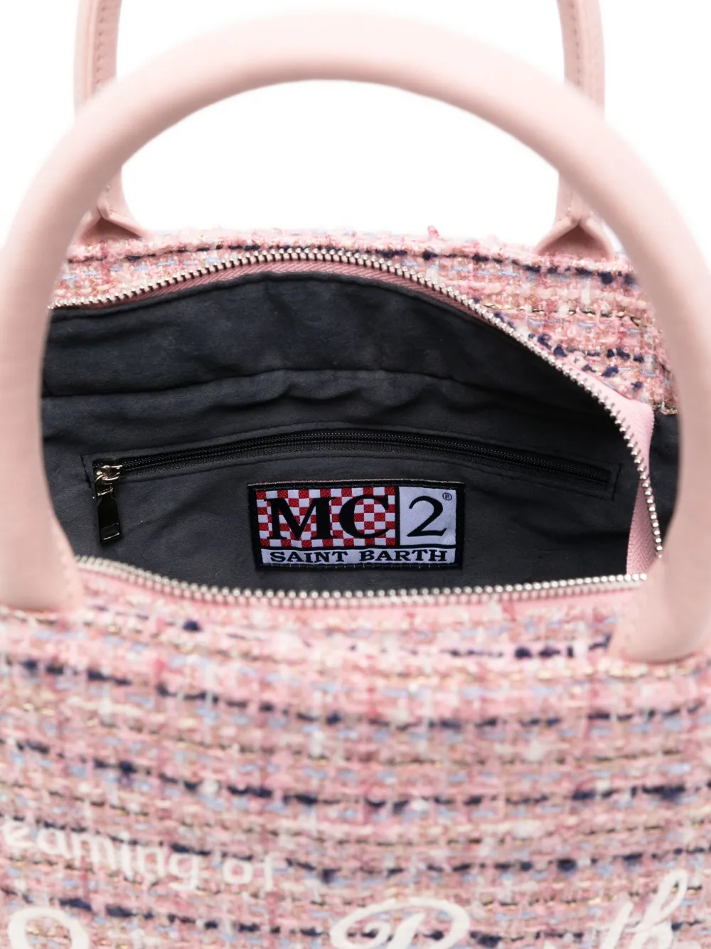 MC2 Saint Barth Shopper met franje Roze