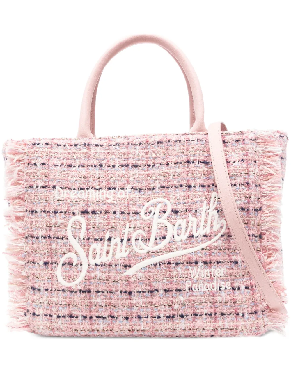 MC2 Saint Barth fringed tote bag | Pink | Image 1