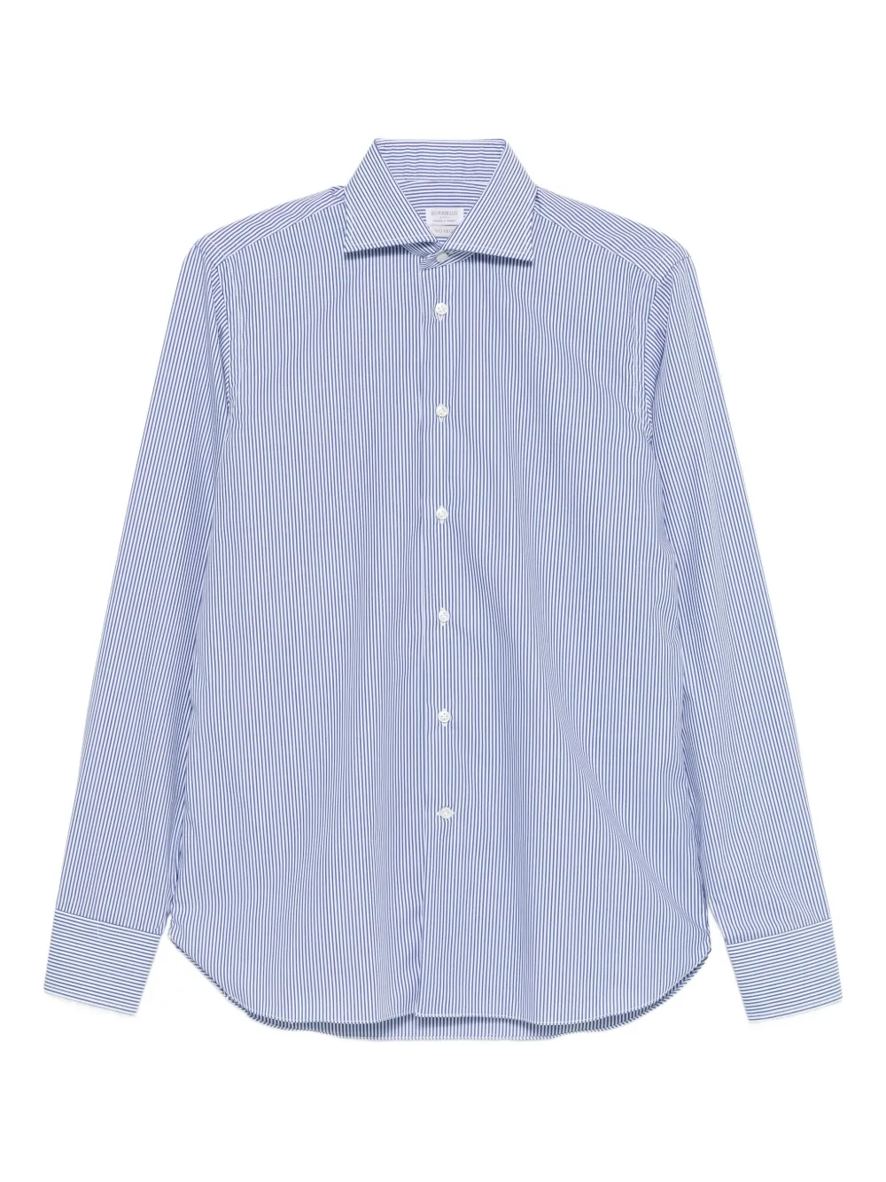 BORRIELLO NAPOLI camisa de algodón con rayas estampadas | azul | Image 1