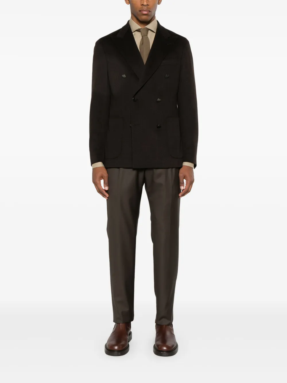 BORRIELLO NAPOLI buttoned cotton shirt - Beige