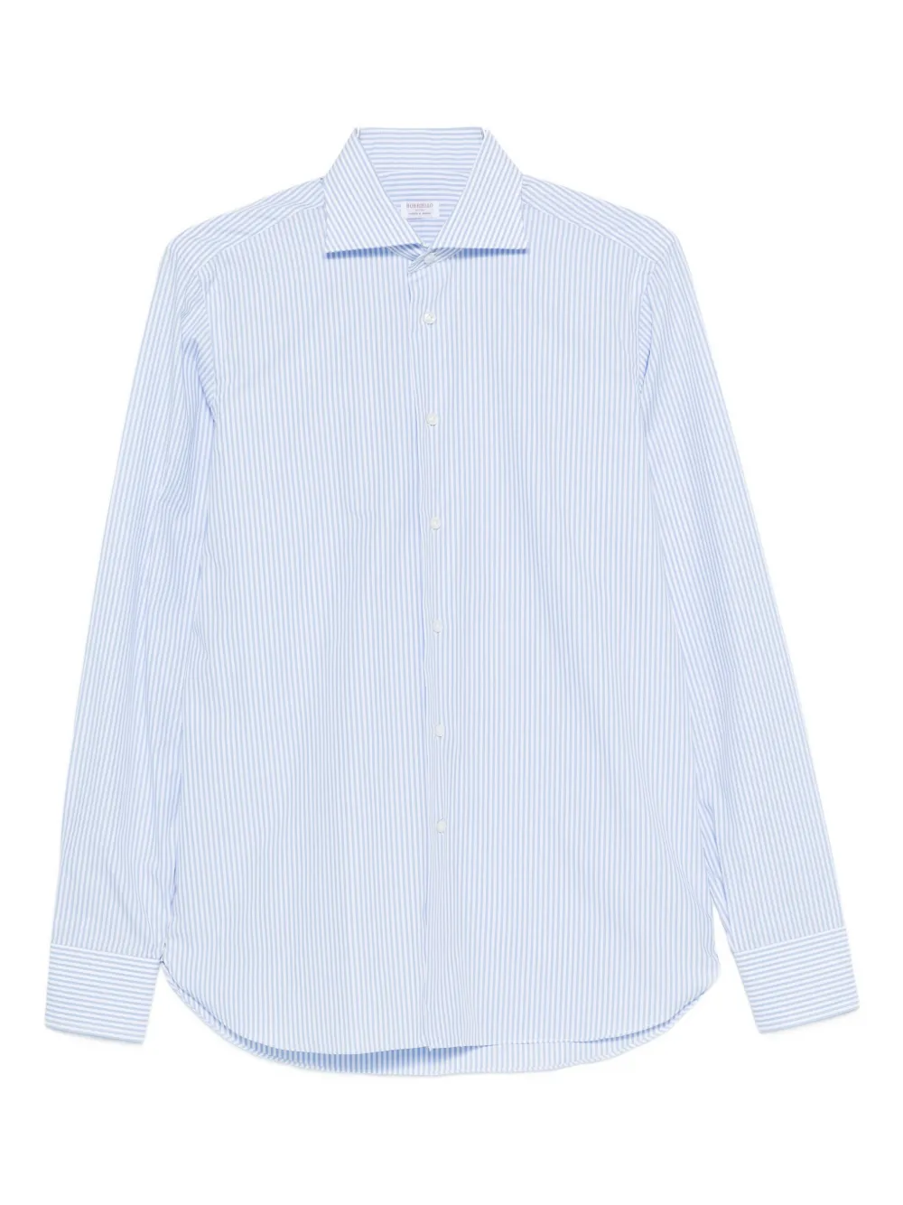 BORRIELLO NAPOLI striped cotton shirt - Blu