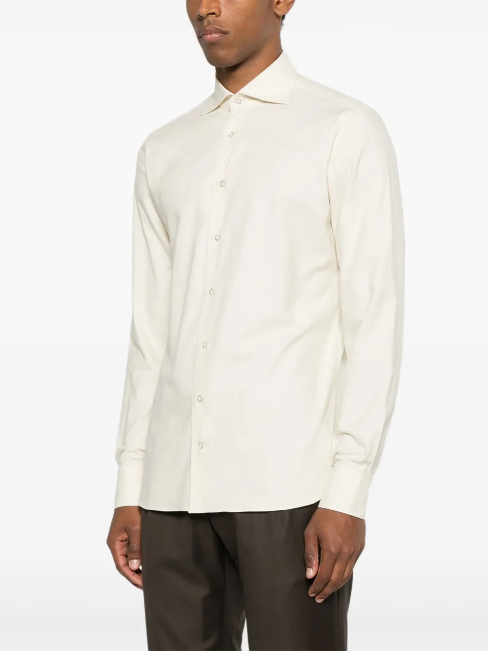  Borriello Napoli Buttoned Shirt - Neutrals 
