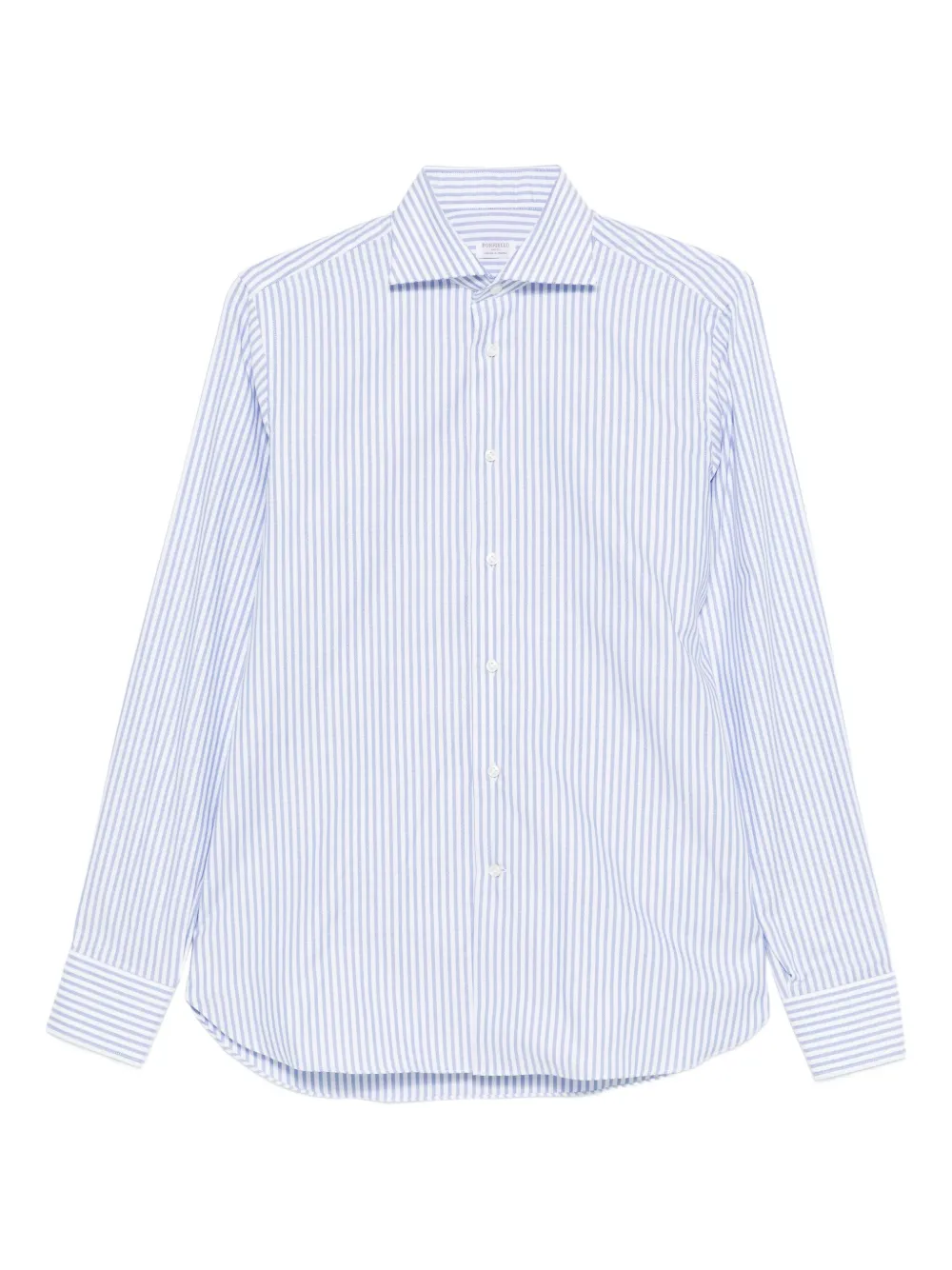 BORRIELLO NAPOLI striped buttoned shirt | Blue | Image 1