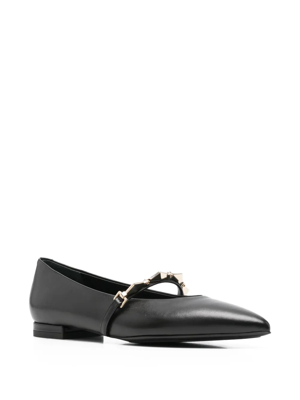 Sergio Levantesi Virna56 studded strap ballet flats | Image 2
