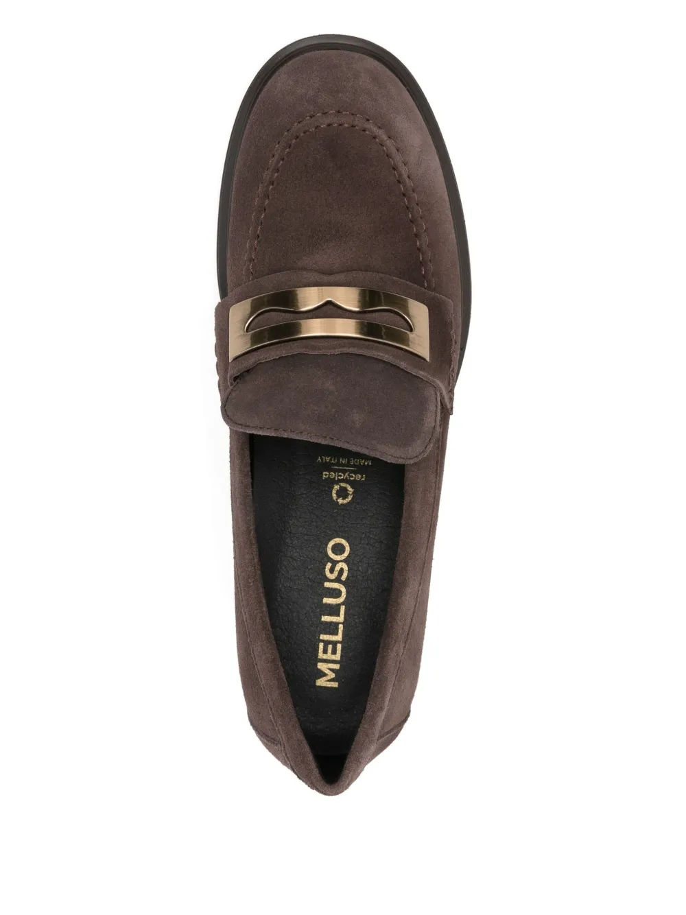 MELLUSO 50 mm loafers met metalen detail en hak Bruin