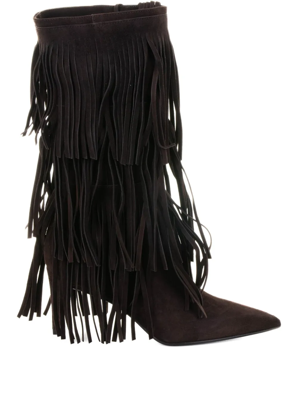 Chantal fringe suede boot | Brown | Image 1