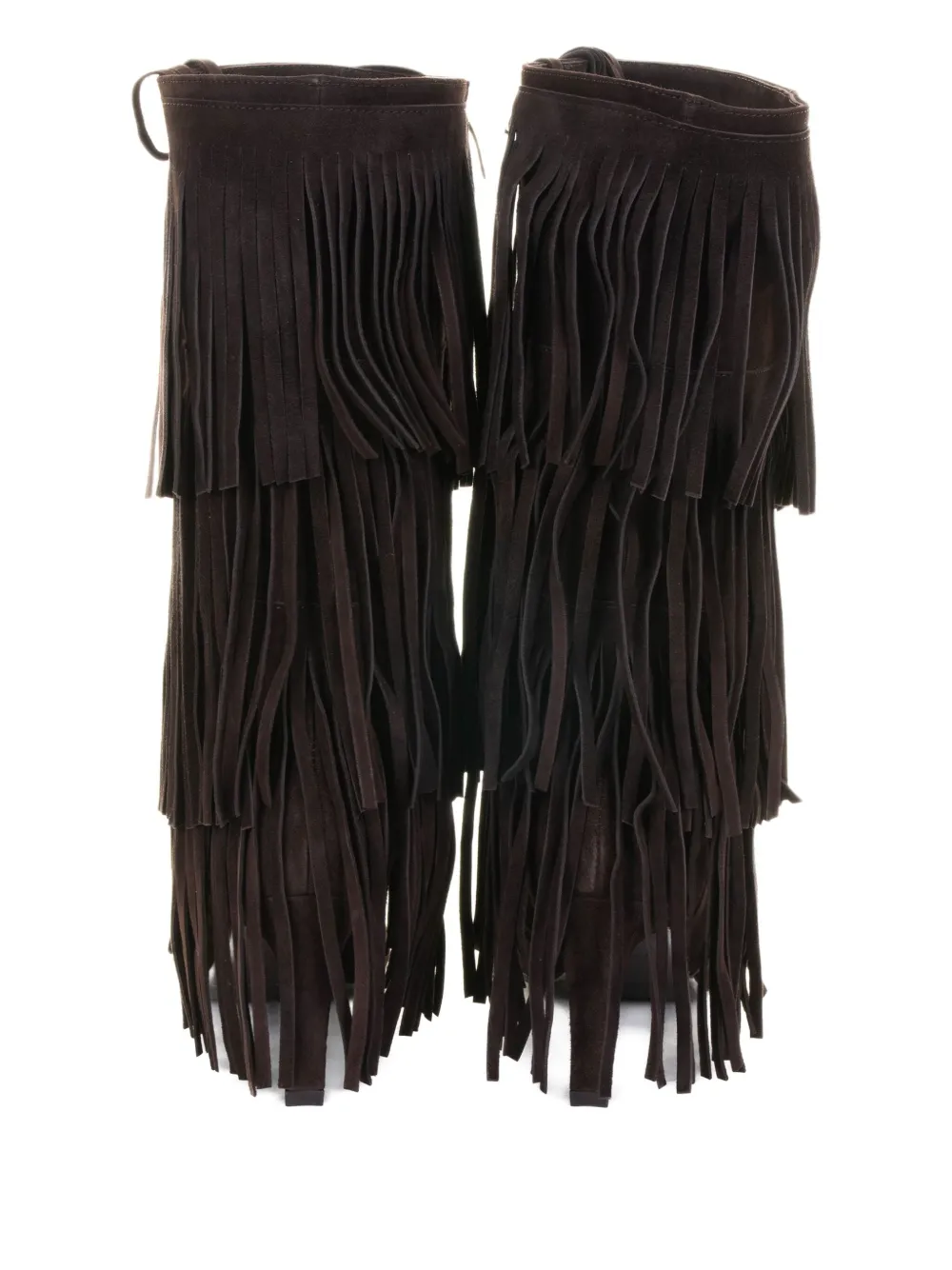  Chantal Fringe Suede Boot - Brown 