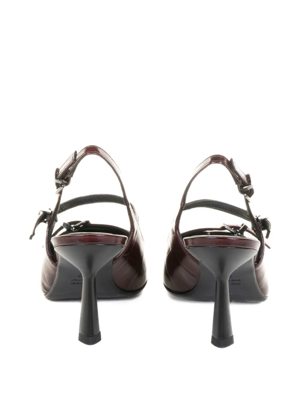  Chantal Buckle Slingback Sandals - Brown 