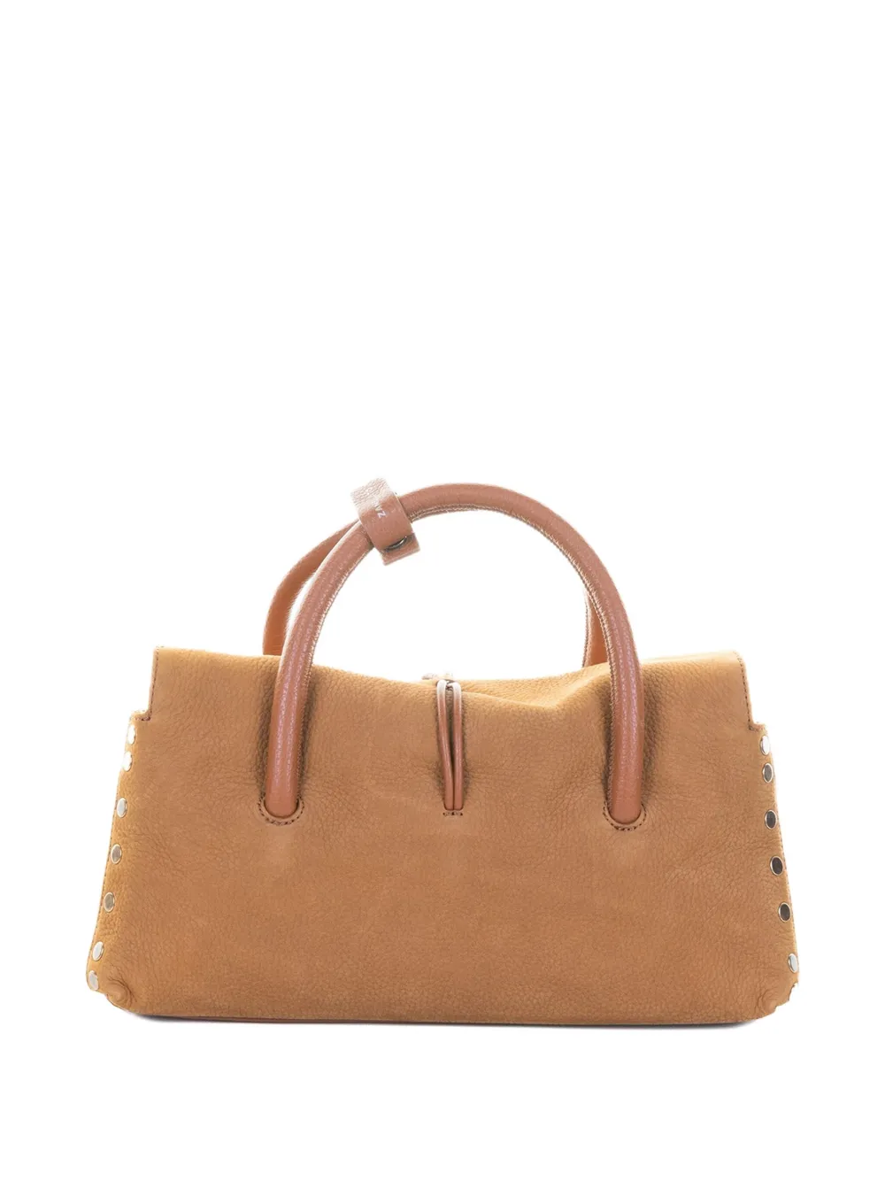 Zanellato Jones suede tote bag - Bruin