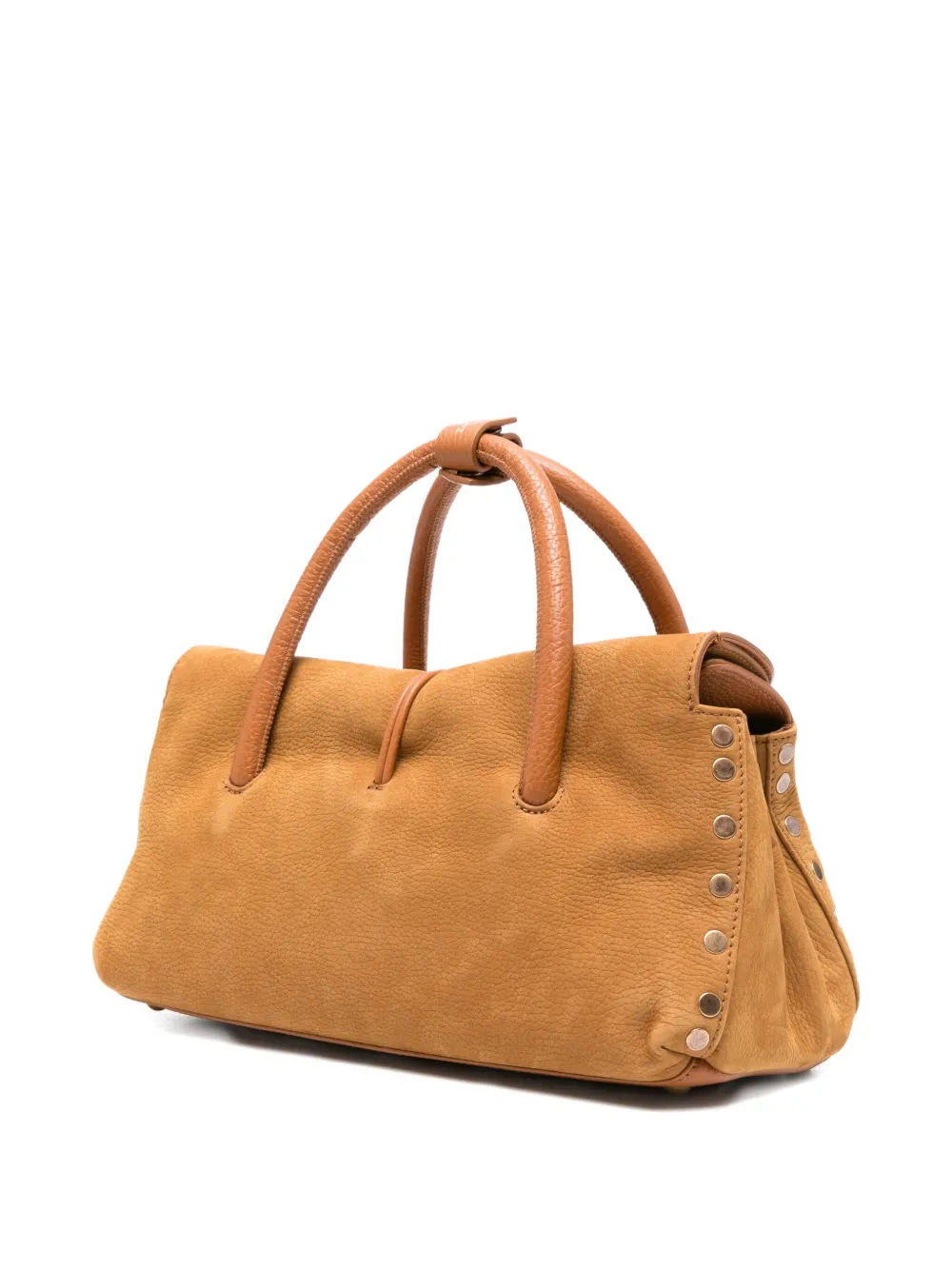 Zanellato Jones suède shopper Bruin
