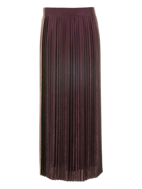 Eleventy pleated A-line midi skirt