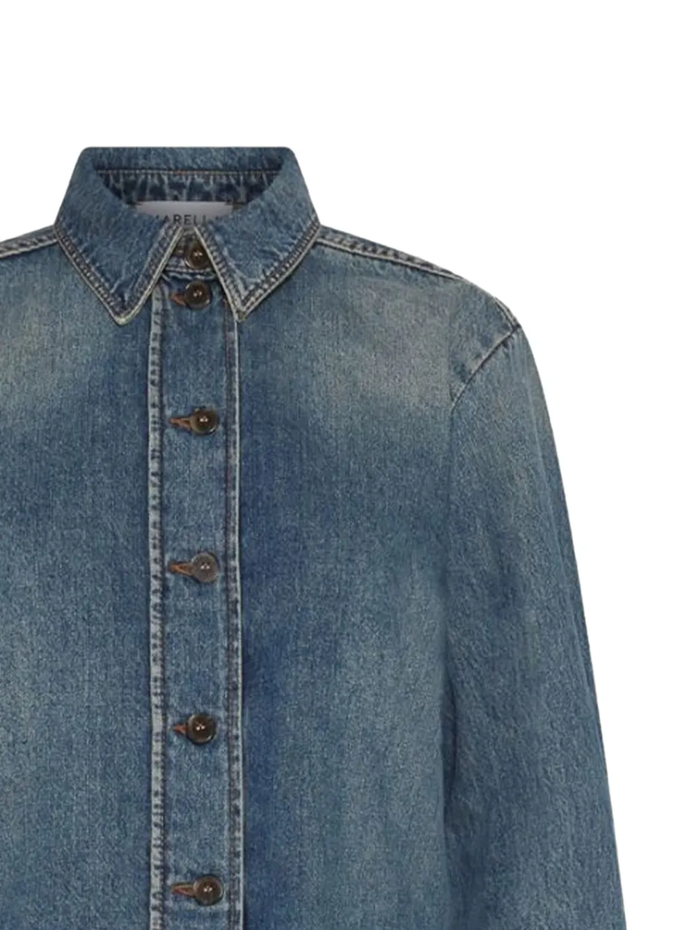 Marella ALFREDO buttoned denim shirt - Blauw