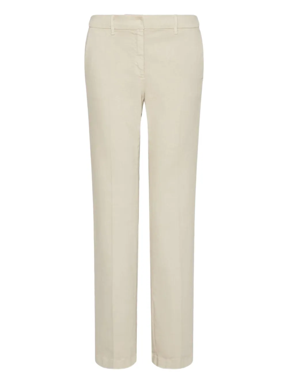 Marella Monochrome Belt-loops Trousers In Neutral