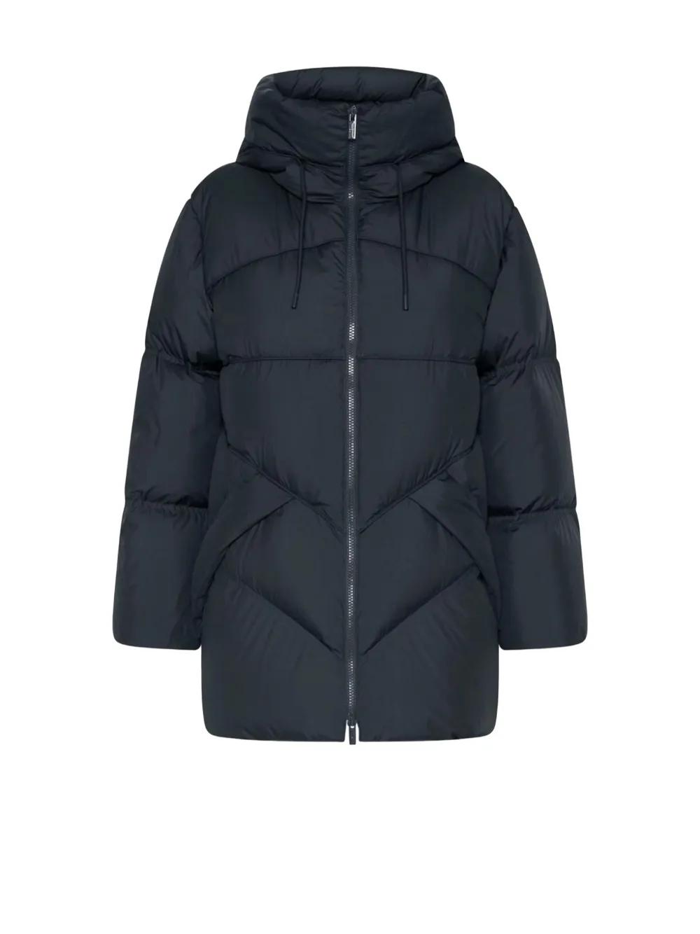 Marella Nereide Hooded Padded Coat In Blue