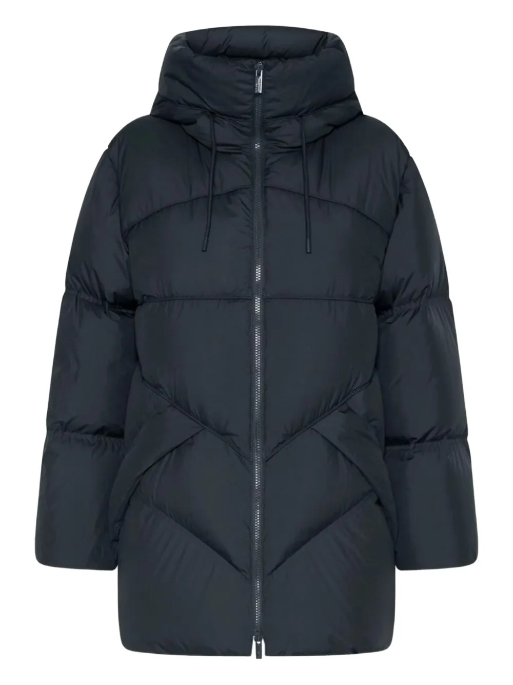 Marella Nereide Hooded Padded Coat In Blue