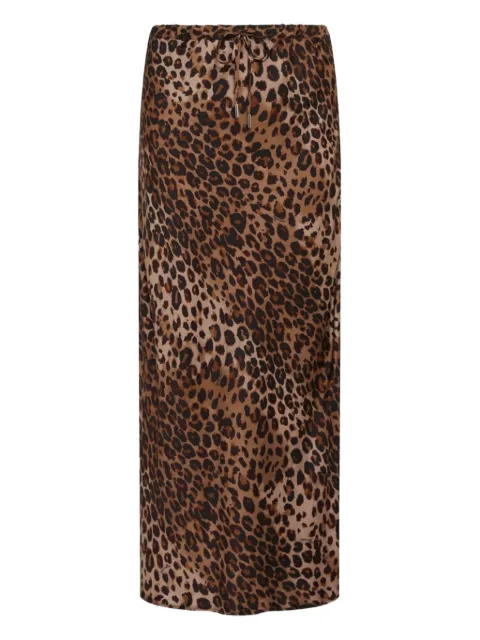 Marella Albany animal-print midi skirt