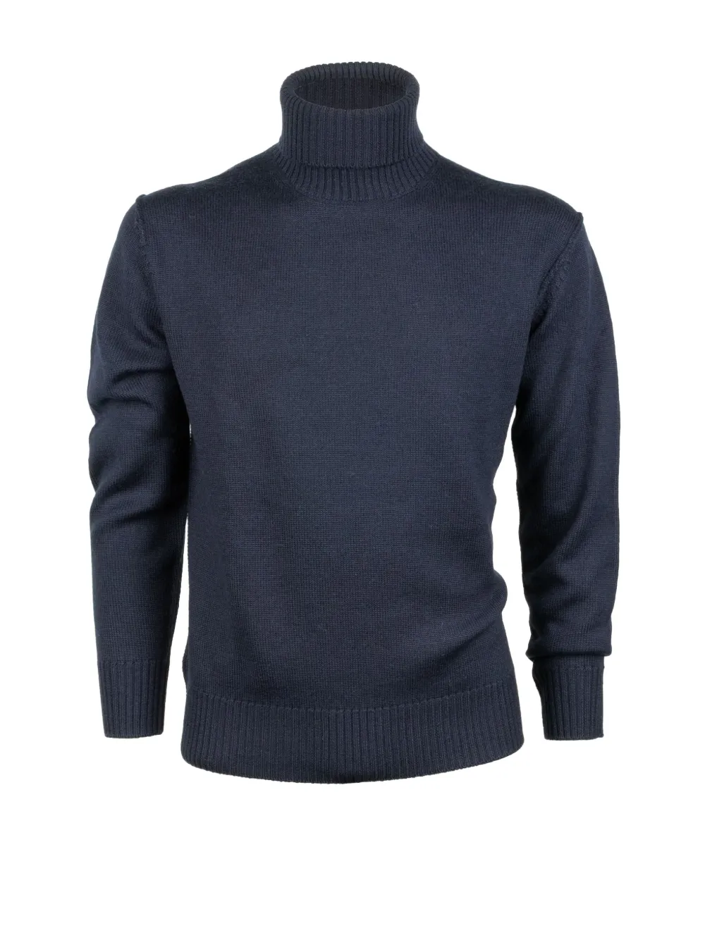 Paolo Pecora Roll-neck Wool Sweater In Blue