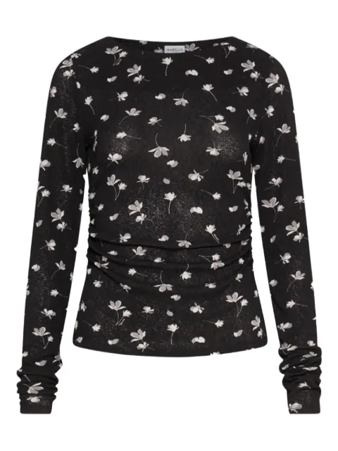 Marella floral-print ruched jumper