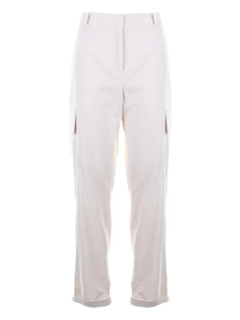 Eleventy pantalones cargo con estampado de rayas diplomáticas