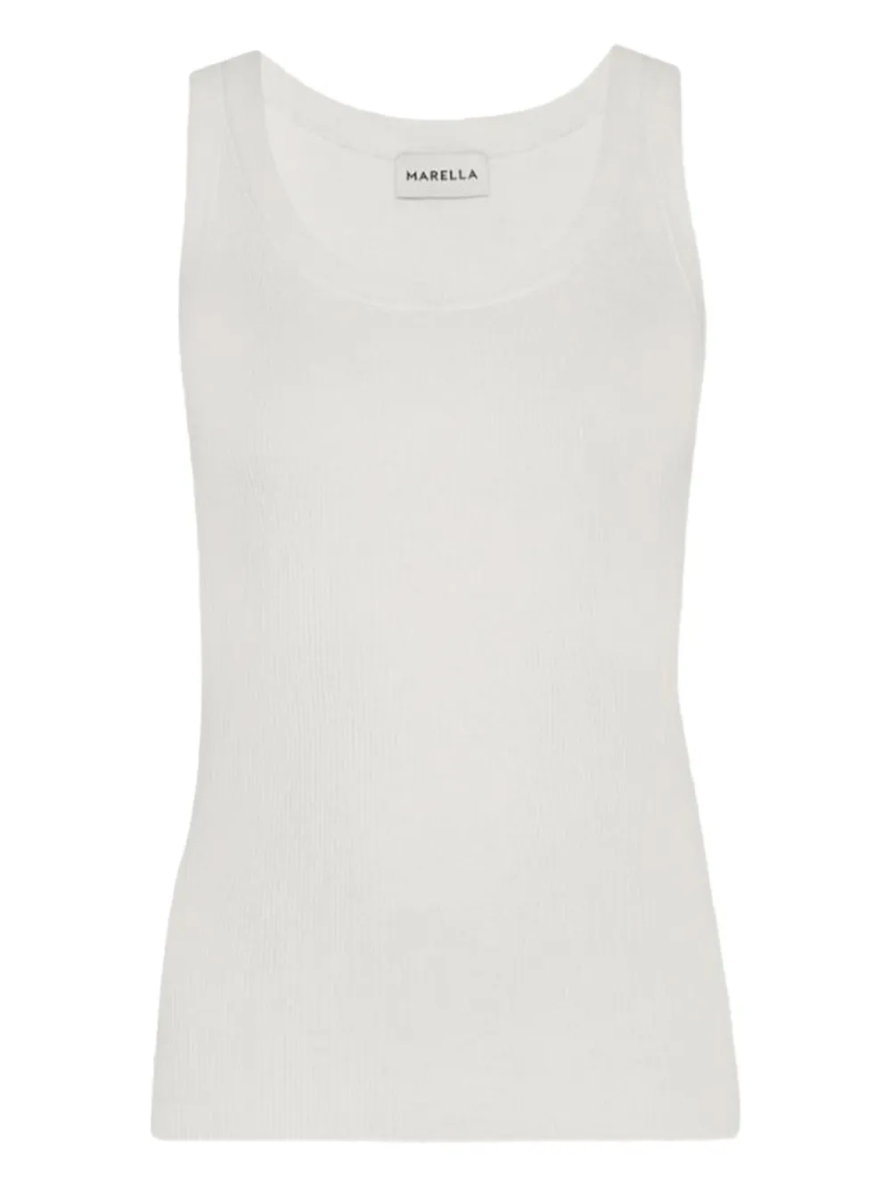Marella ELISA ribbed top - Bianco