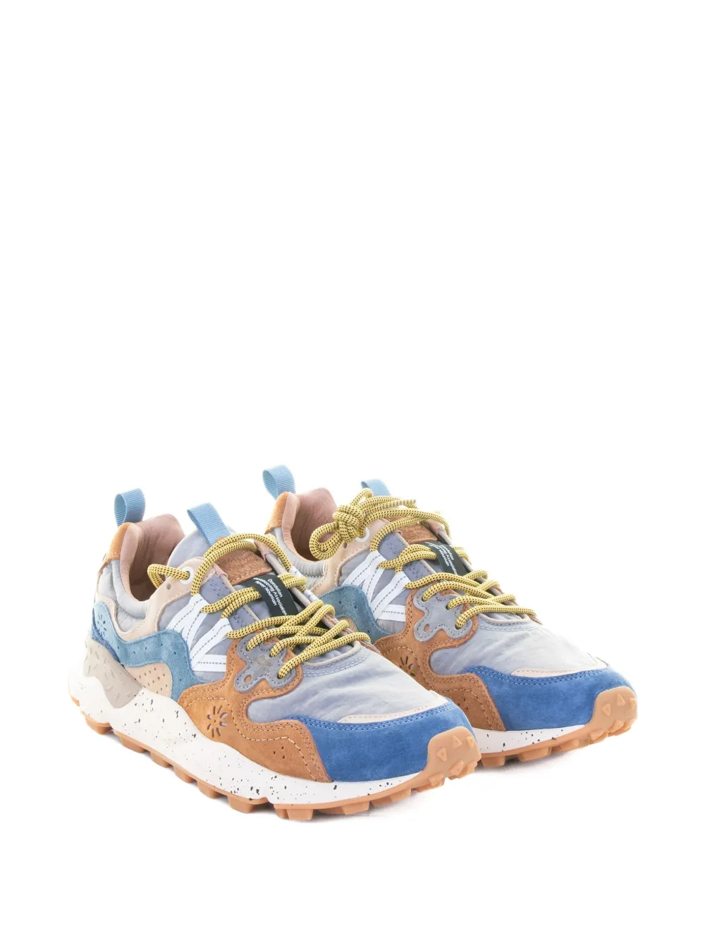 FLOWER MOUNTAIN Yamano geperforeerde sneakers Blauw