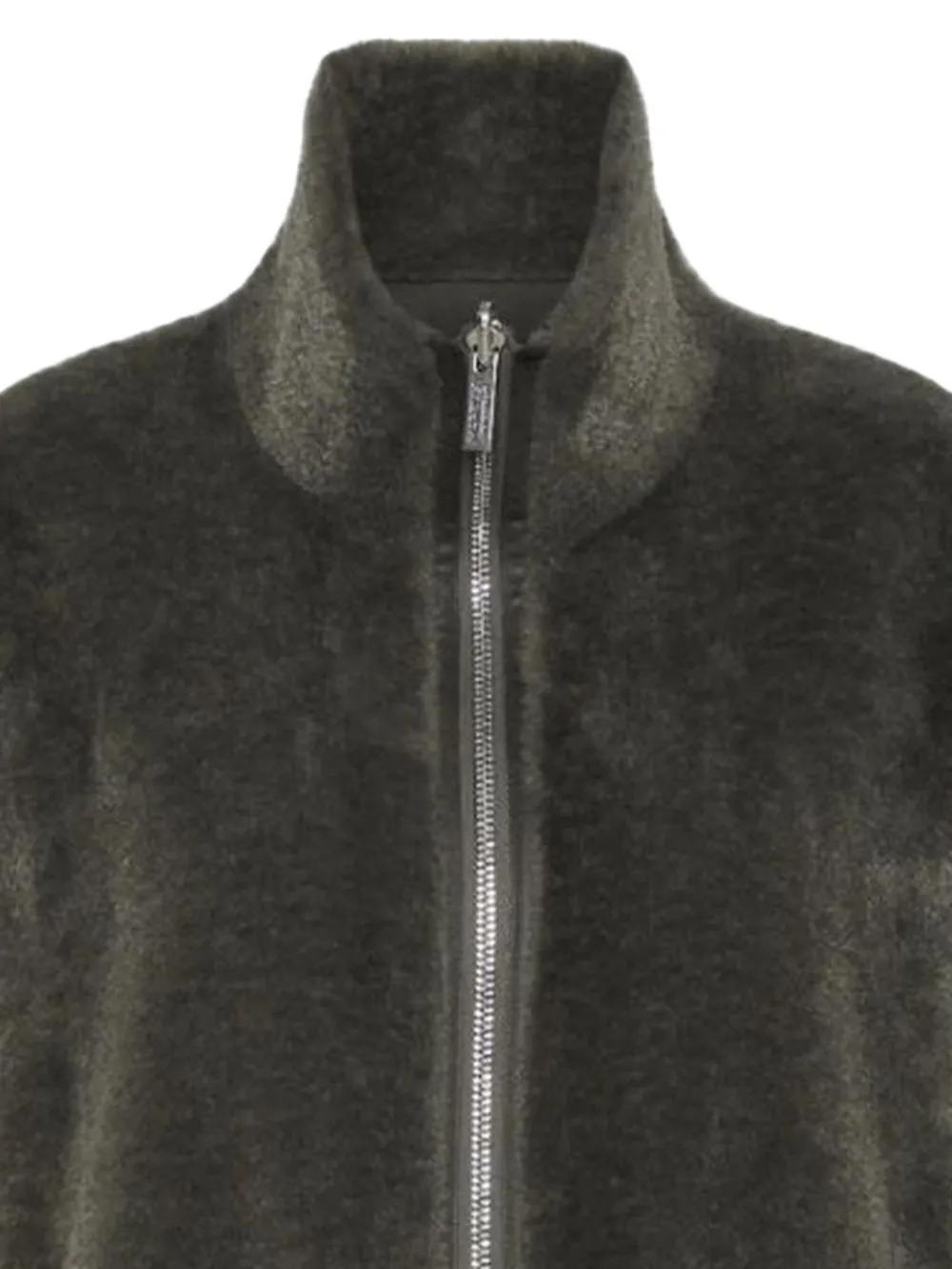 Marella Zip-up Faux-fur Gilet In Green