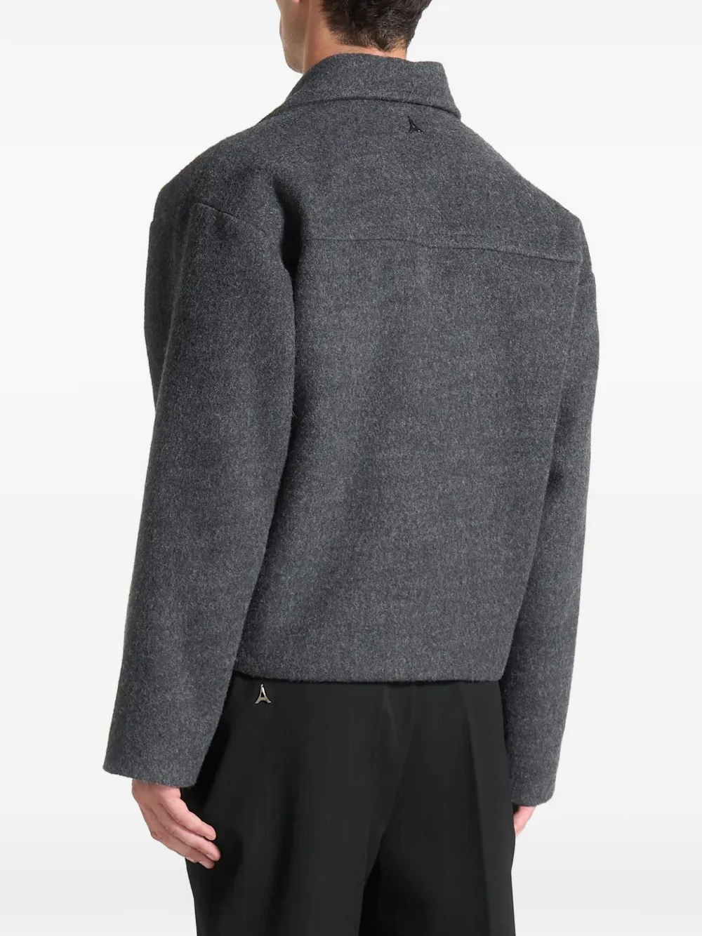 Manière De Voir Mika double-breasted peacoat Grijs