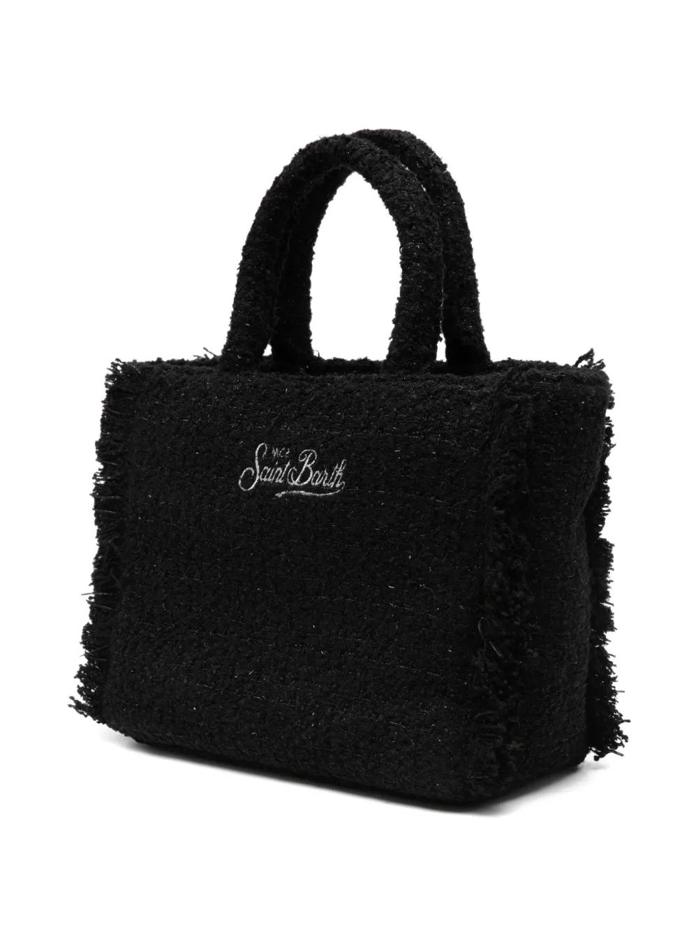 MC2 Saint Barth fringed embroidered tote bag - Zwart