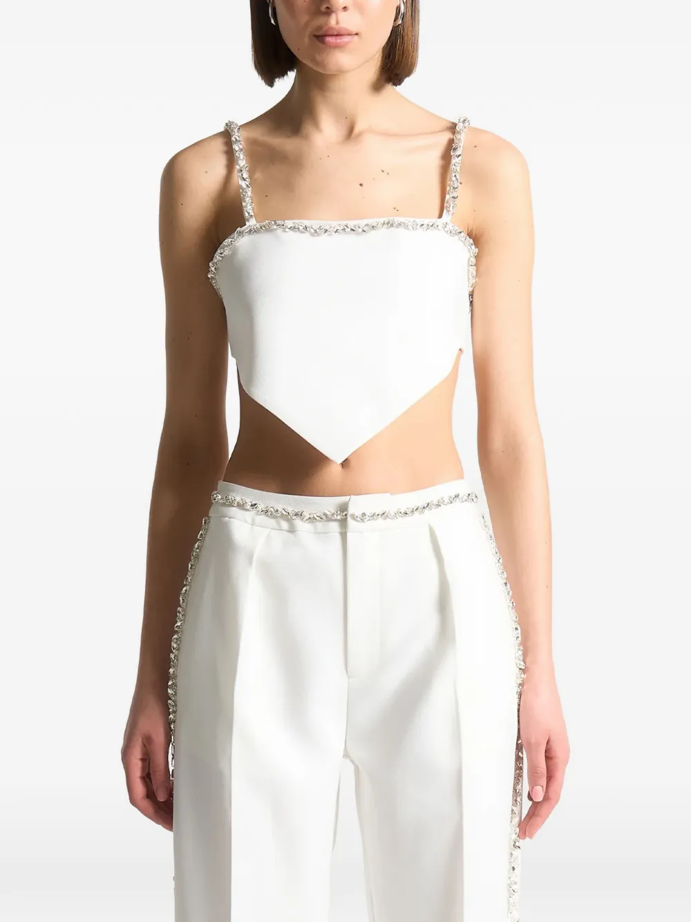 Manière De Voir Eloise embellished top - Bianco
