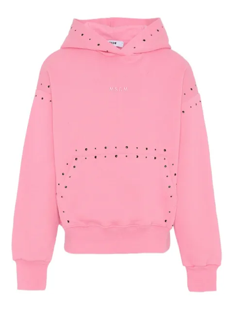 MSGM Kids studded hoodie