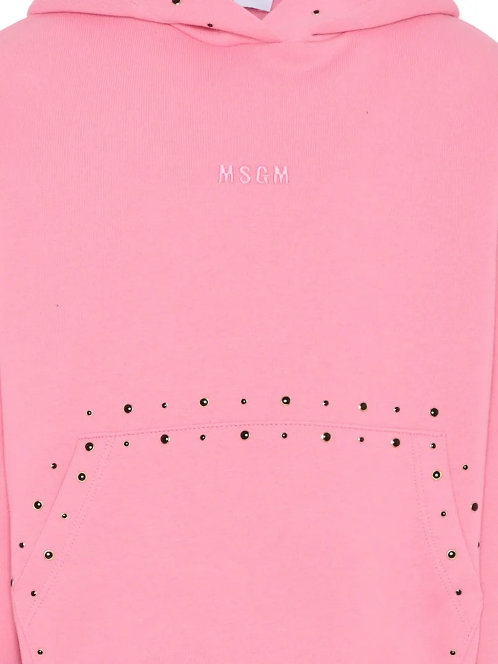 MSGM Kids Hoodie met studs Roze