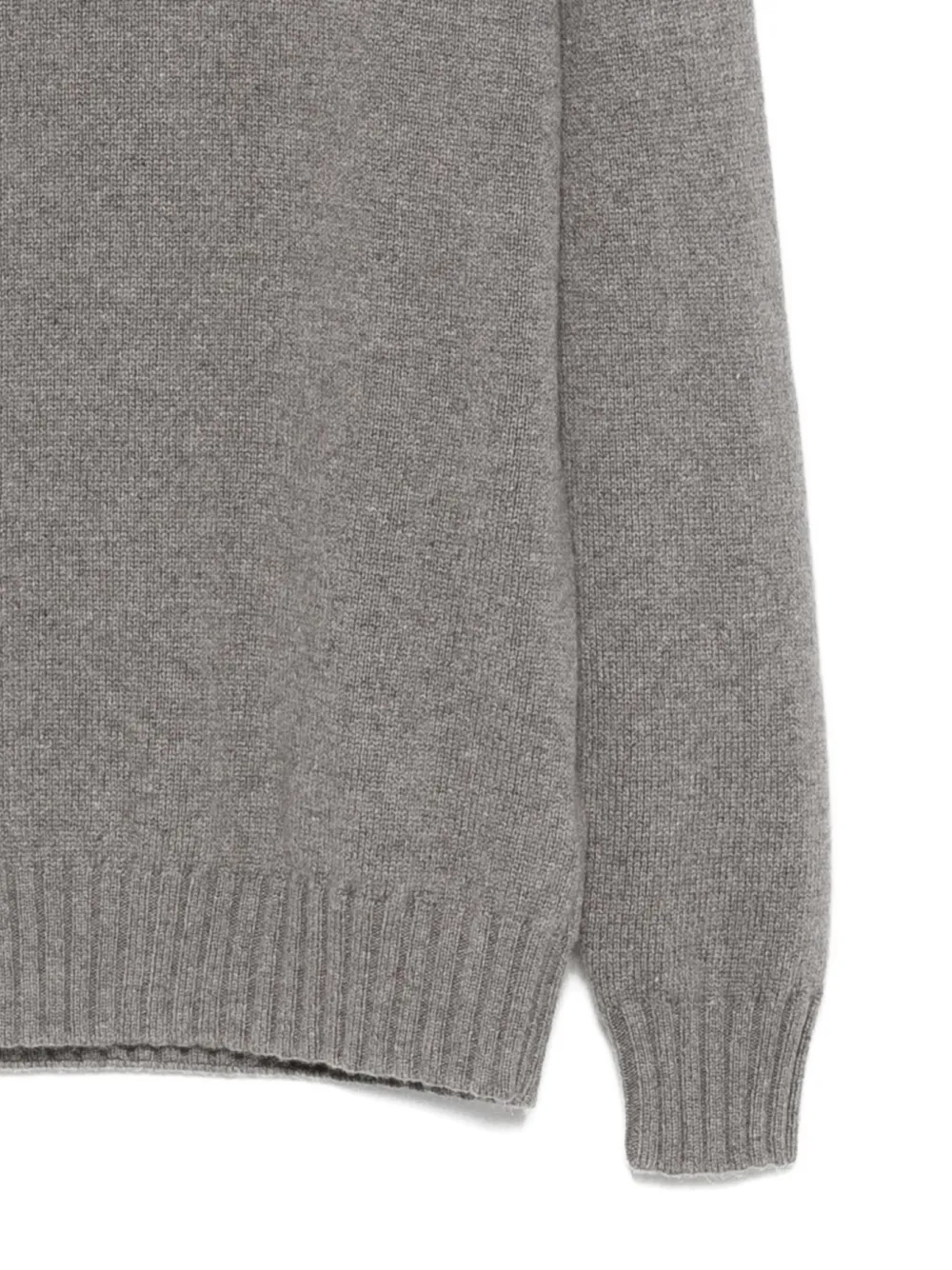 Dell'oglio Geribbelde sweater Grijs