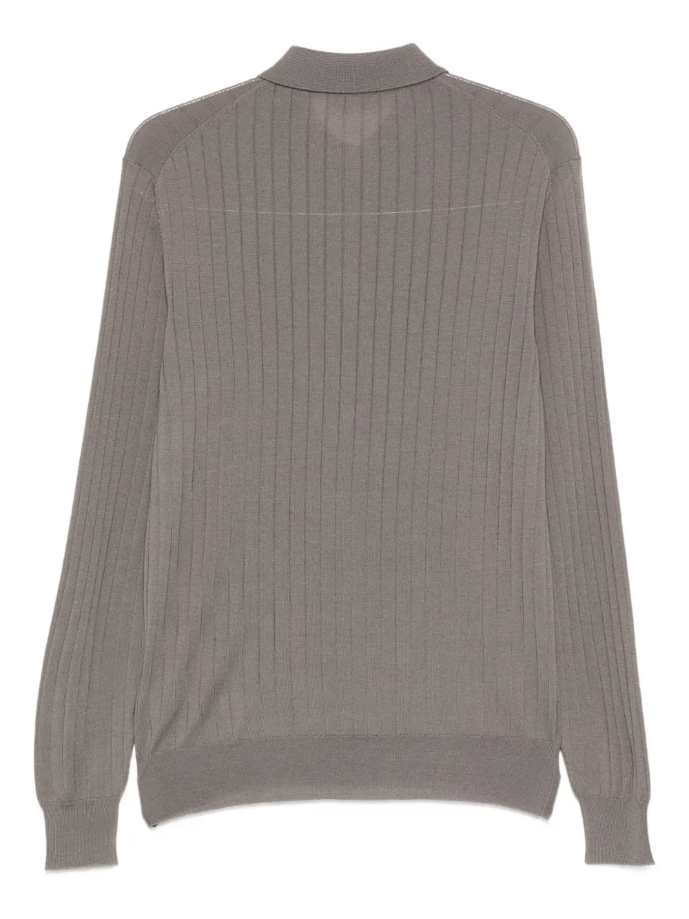 Dell'oglio ribbed polo shirt - Grijs